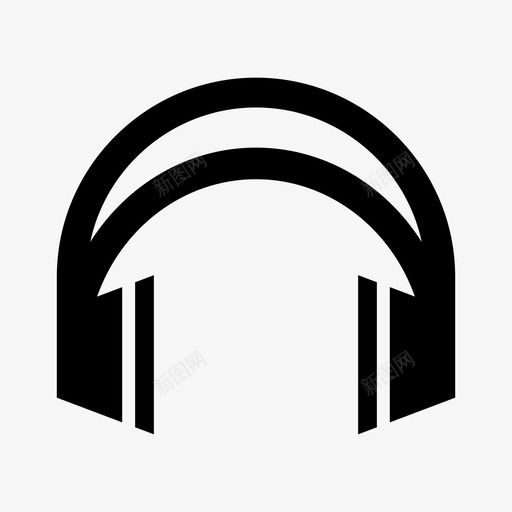 耳机音频设备图标svg_新图网 https://ixintu.com 声音 耳机 设备 音乐 音频