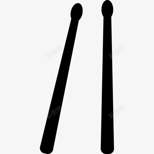 鼓槌乐队鼓棍图标svg_新图网 https://ixintu.com 乐器 乐队 图标 娱乐 实心 音乐 鼓棍 鼓槌