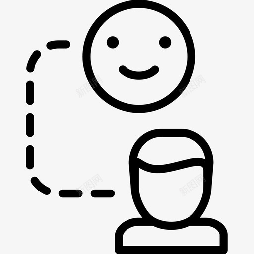 Happy用户界面45线性图标svg_新图网 https://ixintu.com Happy 用户界面 线性