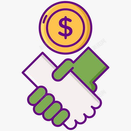赞助商运动线性颜色图标svg_新图网 https://ixintu.com 线性颜色 赞助商 运动