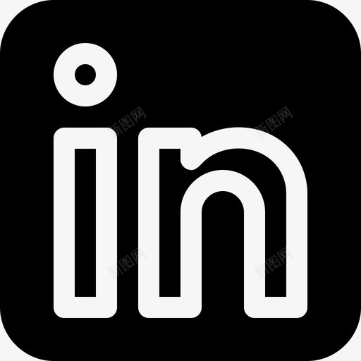 Linkedin社交媒体徽标7填充图标svg_新图网 https://ixintu.com Linkedin 填充 社交媒体徽标7