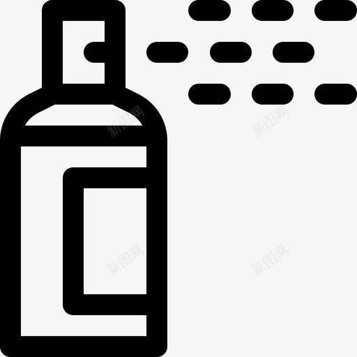 气雾剂美发理发店直线型图标svg_新图网 https://ixintu.com 气雾剂 理发店 直线 线型 美发