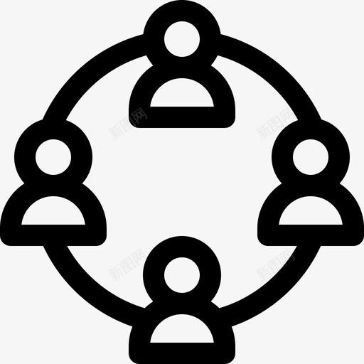 联系活跃的生活方式23线性图标svg_新图网 https://ixintu.com 活跃 生活方式 线性 联系