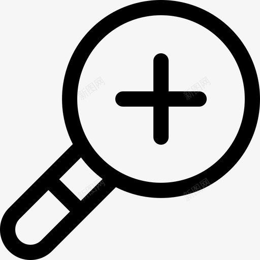 放大平面89线性图标svg_新图网 https://ixintu.com 平面设计 放大 线性