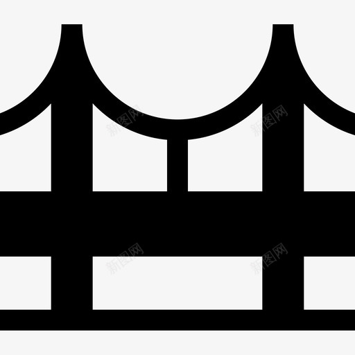 桥城市39已填充图标svg_新图网 https://ixintu.com 城市39 已填充 桥