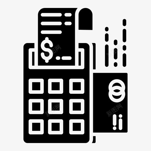 购物帐单发票图标svg_新图网 https://ixintu.com 付款 发票 帐单 收据 购物