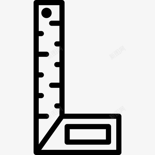 直尺工具40渐变图标svg_新图网 https://ixintu.com 工具 渐变 直尺