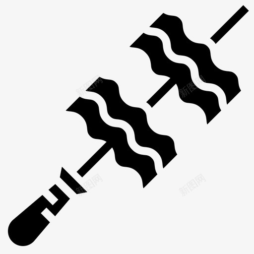培根开胃菜脆皮图标svg_新图网 https://ixintu.com 串肉 培根 开胃菜 烟熏 烧烤 脆皮