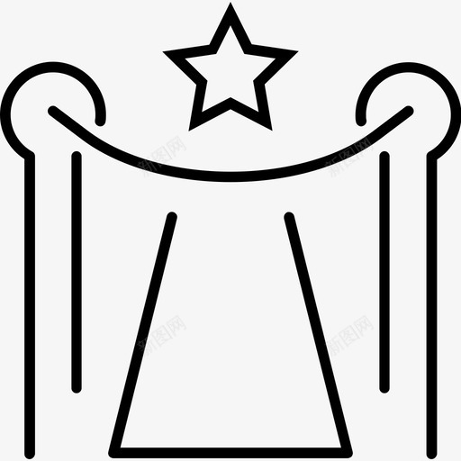 派对地毯夜晚图标svg_新图网 https://ixintu.com 地毯 夜晚 夜生活 星星 派对 红色