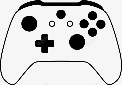 控制器游戏板玩家图标svg_新图网 https://ixintu.com xbox 控制器 游戏 玩家