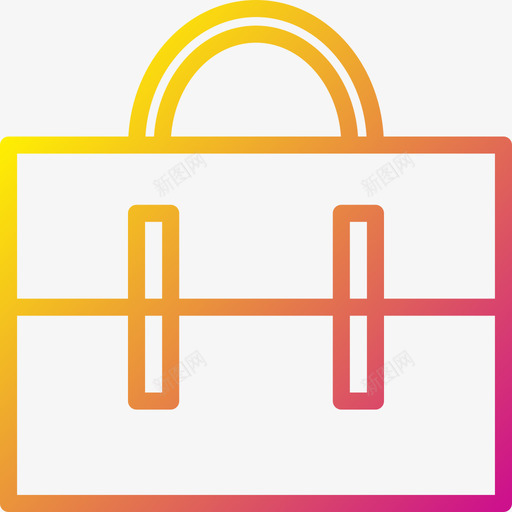 公文包办公用品7渐变色图标svg_新图网 https://ixintu.com 公文包 办公用品 变色 渐变