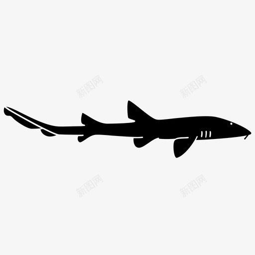 竹笋鱼海洋图标svg_新图网 https://ixintu.com 水生生物 海洋 礁石 竹笋 鱼