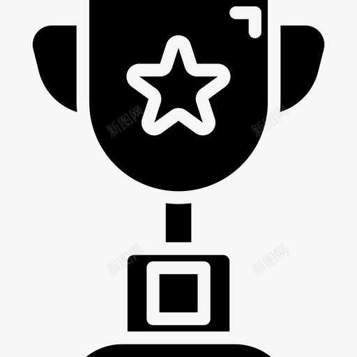 奖杯奖励和奖章2填充图标svg_新图网 https://ixintu.com 填充 奖励 奖杯 奖章