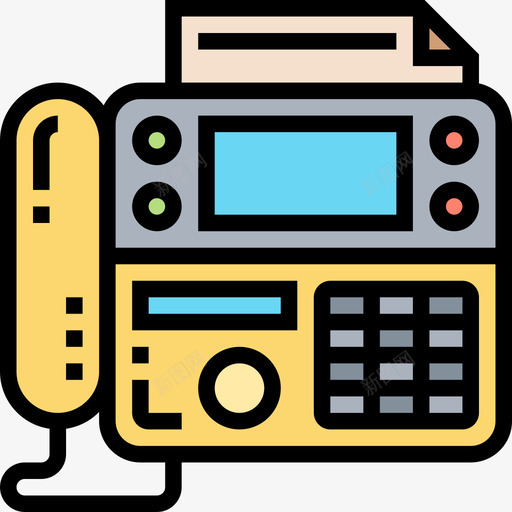 通讯小工具11线颜色图标svg_新图网 https://ixintu.com 小工 工具 通讯 颜色