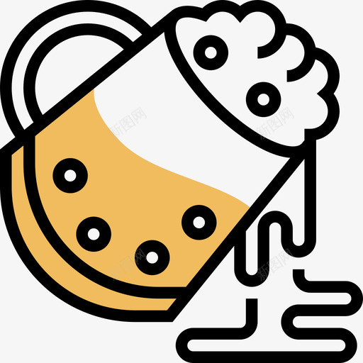 酒精烧烤7黄影图标svg_新图网 https://ixintu.com 烧烤 酒精 黄影