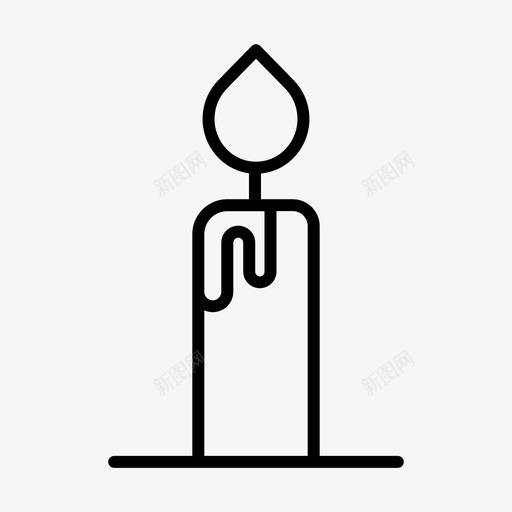 蜡烛庆祝聚会图标svg_新图网 https://ixintu.com 庆祝 聚会 蜡烛