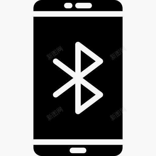 蓝牙移动应用程序12填充图标svg_新图网 https://ixintu.com 填充 应用程序 移动 蓝牙