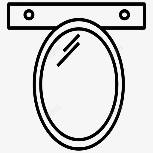 镜子家具房子图标svg_新图网 https://ixintu.com 室内 家具 房子 房间 镜子