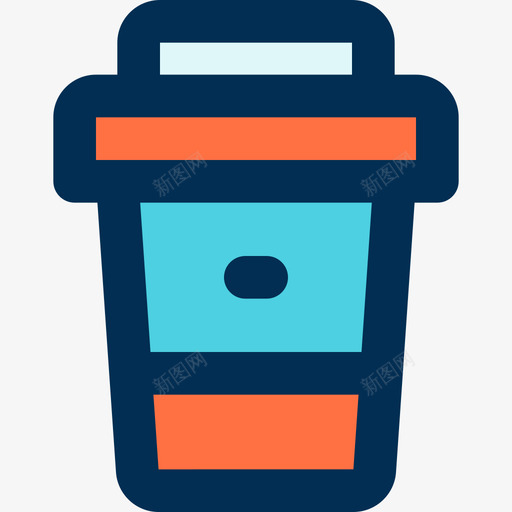 咖啡office97线性颜色图标svg_新图网 https://ixintu.com office 咖啡 线性 颜色