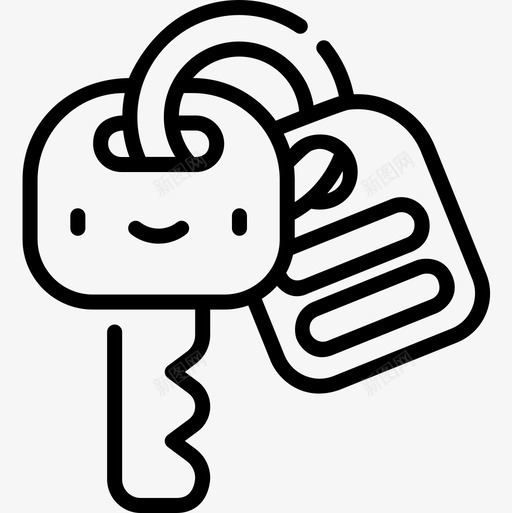 钥匙车辆和运输2线性图标svg_新图网 https://ixintu.com 线性 车辆 运输 钥匙