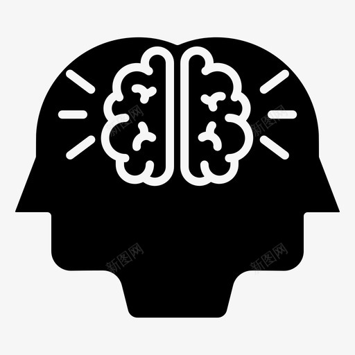 大脑人工智能图标svg_新图网 https://ixintu.com 人工 大脑 智能