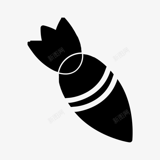 胡萝卜健康兔子图标svg_新图网 https://ixintu.com 健康 兔子 固体 维生素 胡萝卜 蔬菜