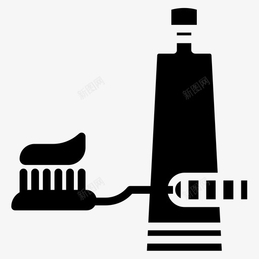 卫生固体牙膏图标svg_新图网 https://ixintu.com 卫生 固体 牙膏