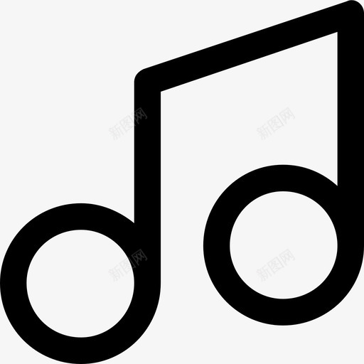 音乐音乐播放器音符图标svg_新图网 https://ixintu.com 播放器 歌曲 音乐 音符