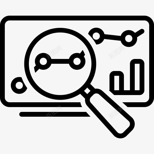 数据分析金融研究图标svg_新图网 https://ixintu.com 数据分析 研究 统计 趋势 金融