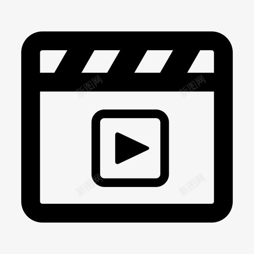 视频电影电影制作人图标svg_新图网 https://ixintu.com 剧院 多媒体 电影 电影制作人 视频