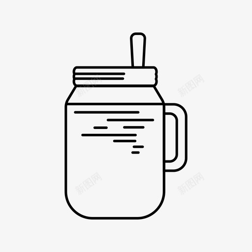 大茶饮料咖啡图标svg_新图网 https://ixintu.com 咖啡 大茶 杯子 饮料