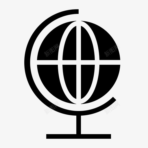 用户界面地球全局图标svg_新图网 https://ixintu.com ui9字形64 世界 全局 全球 国际 地球 用户界面
