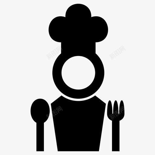厨师烹饪食物图标svg_新图网 https://ixintu.com 厨师 厨房 烹饪 食物 餐厅