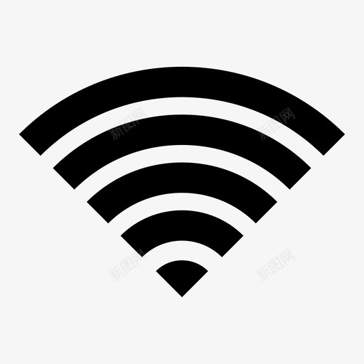 wifi连接互联网图标svg_新图网 https://ixintu.com wifi 互联网 信号 技术 连接