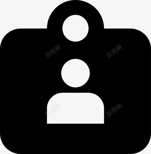 名片身份证图标svg_新图网 https://ixintu.com 名片 身份证