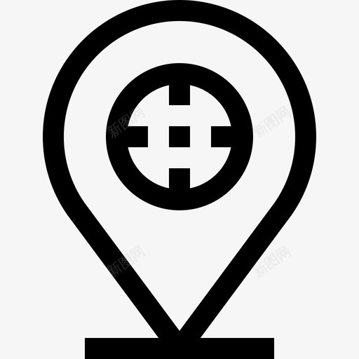 指针军用21直线型图标svg_新图网 https://ixintu.com 军用 指针 直线 线型