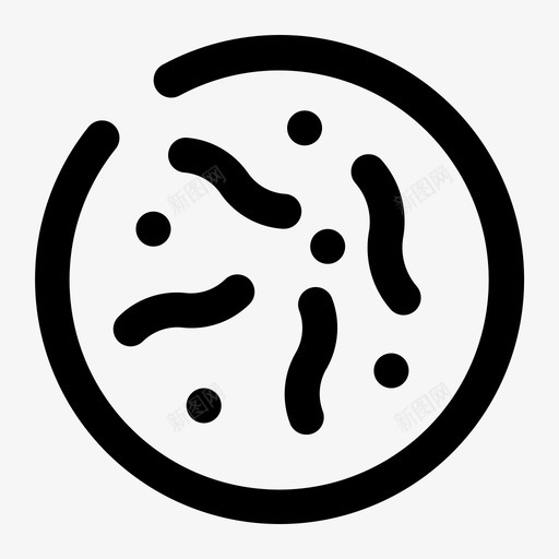 细菌疾病医院图标svg_新图网 https://ixintu.com 医院 培养皿 疾病 病毒 病毒学 细菌