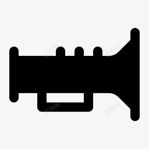 小号扩音器乐器图标svg_新图网 https://ixintu.com 3字形 乐器 多媒体 小号 扩音器 版本 音乐