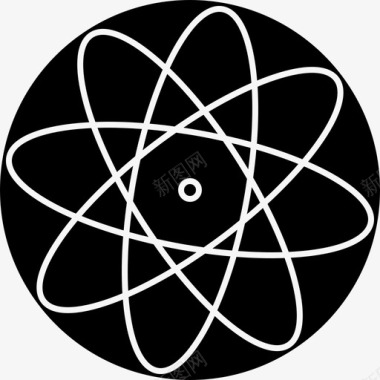 原子化学粒子图标图标