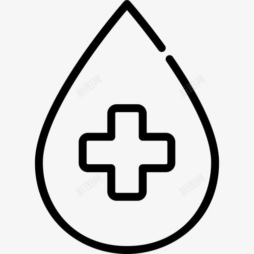 血液滴剂健康图标svg_新图网 https://ixintu.com 健康 医疗 医疗保健 液体 滴剂 血液