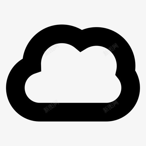 云数据自然图标svg_新图网 https://ixintu.com 云 天气 存储 数据 自然