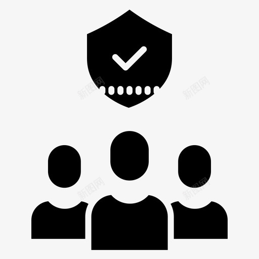 用户配置文件保护图标svg_新图网 https://ixintu.com 保护 安全 用户 配置文件