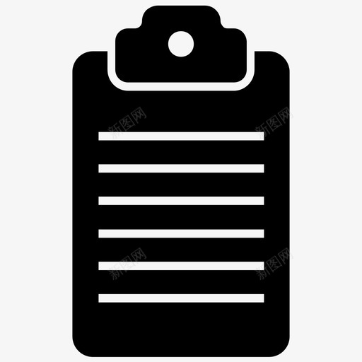 剪贴板记事本信纸图标svg_新图网 https://ixintu.com padfolio 书写板 信纸 剪贴板 工作区字形矢量图标集 记事本