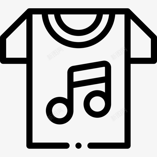 服装音乐节37直系图标svg_新图网 https://ixintu.com 服装 直系 音乐节37