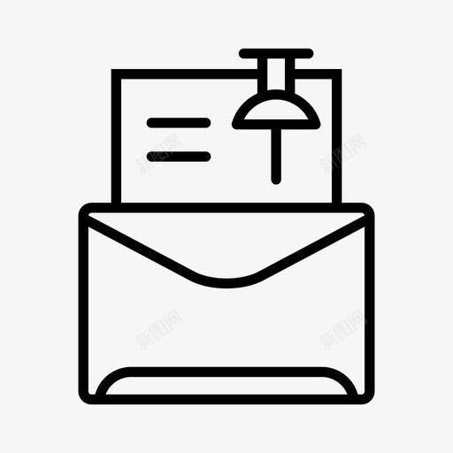联系方式信件信封图标svg_新图网 https://ixintu.com 信件 信封 别针 联系方式