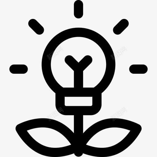 生物能源可持续能源30线性图标svg_新图网 https://ixintu.com 可持续能源30 生物能源 线性