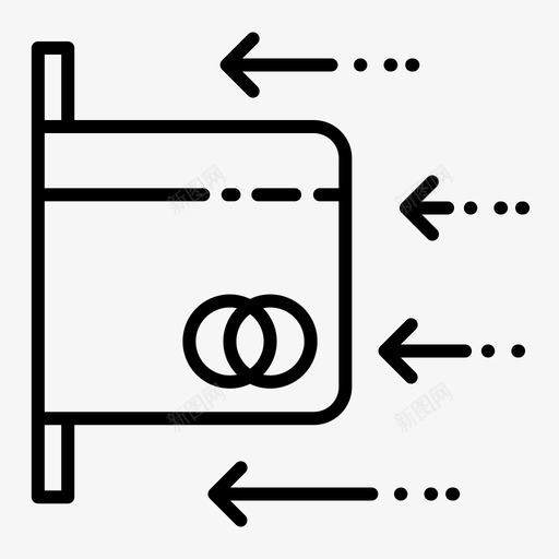 插卡帐单发票图标svg_新图网 https://ixintu.com 付款 发票 帐单 插卡 收据