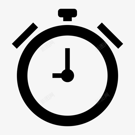 闹钟小时时间图标svg_新图网 https://ixintu.com 小时 手表 时间 闹钟