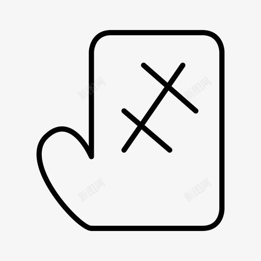 手套厨房烤箱手套图标svg_新图网 https://ixintu.com 厨房 安全 手套 烤箱 设施 防护