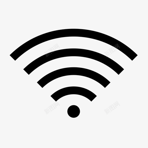 wifi连接互联网图标svg_新图网 https://ixintu.com wifi 互联网 信号 技术 连接